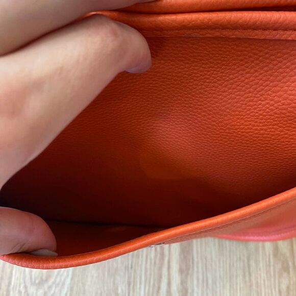 BC Handbags 2 Pocket Purse Crossbody Orange 2303